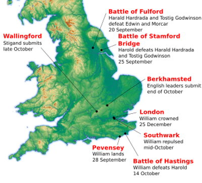 1066 the norman conquest of england begins with the battle of has 10 14