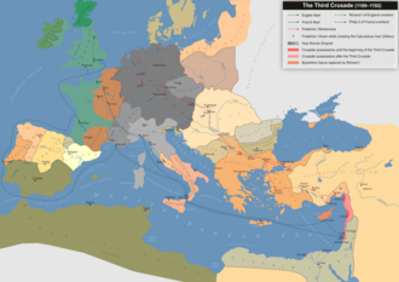 1191 third crusade saladins garrison surrenders to philip augus 07 12