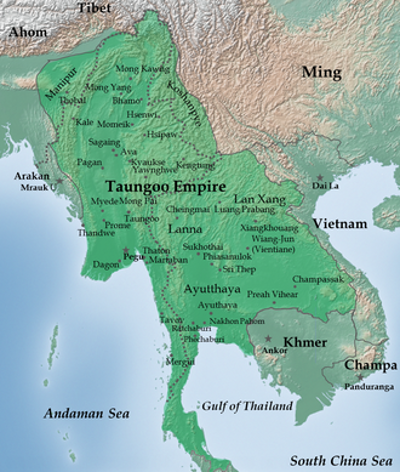 1542 the prome kingdom falls to the taungoo dynasty in present da 05 19
