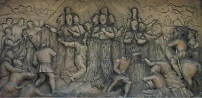 1556 the thirteen stratford martyrs are burned at the stake near 06 27