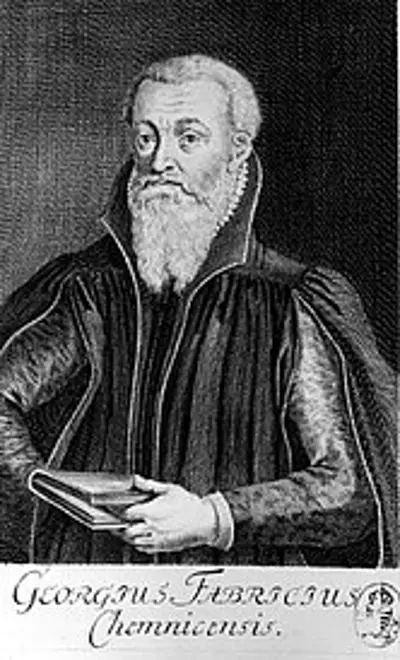 1571 georg fabricius german poet and historian born 1516 07 17