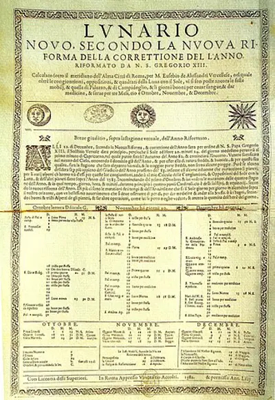 1582 adoption of the gregorian calendar begins eventually leadin 10 15