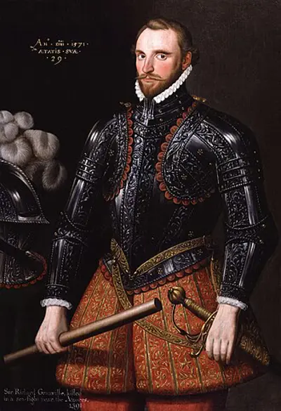 1591 richard grenville english admiral and politician born 1542 09 10