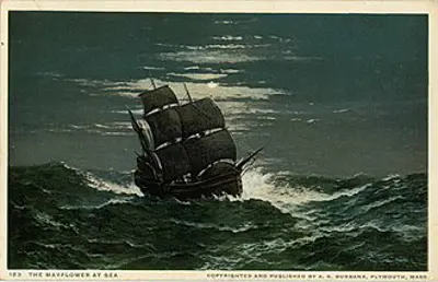1620 the mayflower departs from southampton england carrying wo 08 05