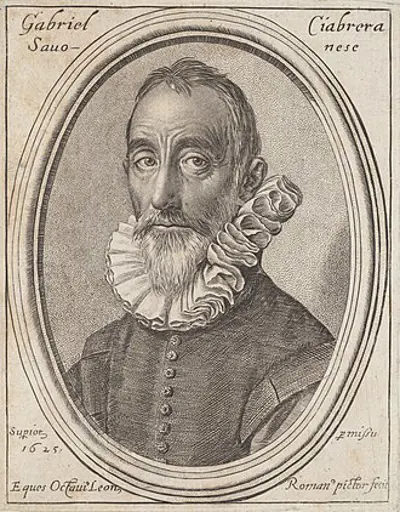 1637 gabriello chiabrera italian poet born 1552 10 14