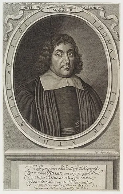 1661 thomas fuller english historian and author born 1608 08 16