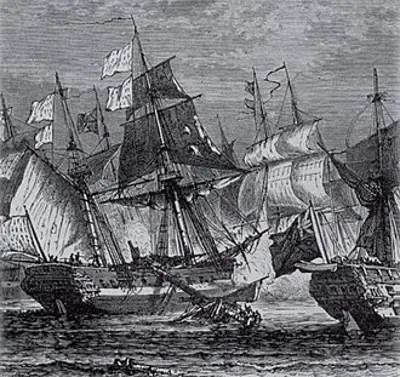 1760 british forces defeat french forces in the last naval battle 07 08