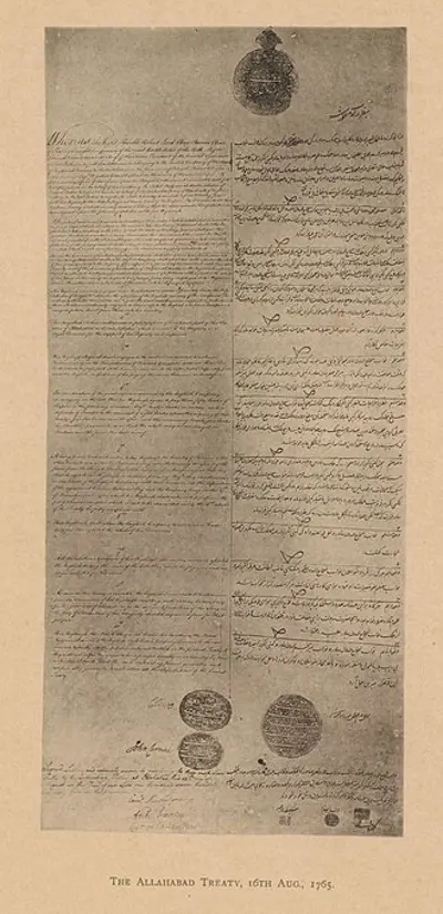 1765 treaty of allahabad is signed