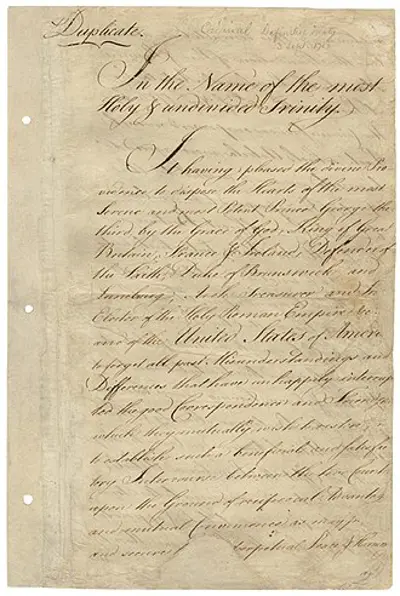 1783 american revolutionary war the war ends with the signing of 09 03