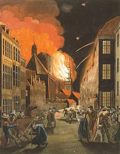 1807 napoleonic wars the british royal navy bombards copenhagen 09 02