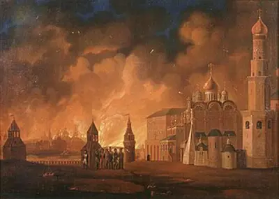 1812 the 1812 fire of moscow dies down after destroying more than 09 18