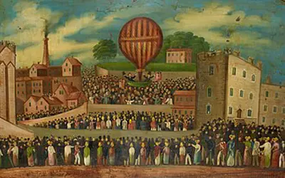 1817 windham william sadler made the first successful aerial cros 07 22