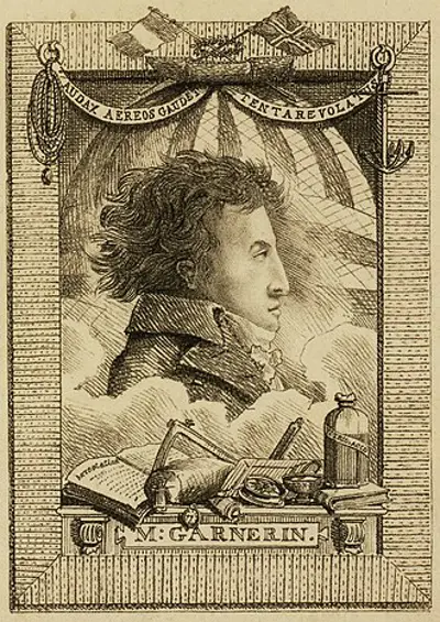 1823 andre jacques garnerin french balloonist and the inventor o 08 18