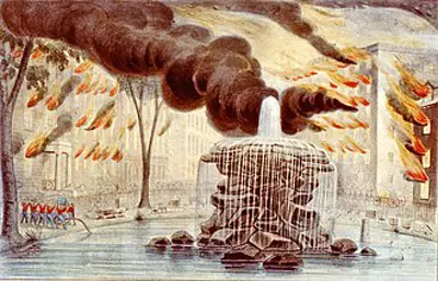 1845 a fire in manhattan new york destroyed 345 buildings kill 07 19