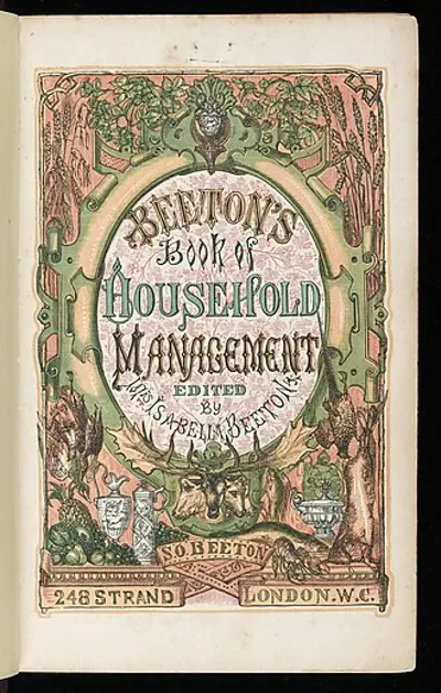 1861 mrs beetons book of household management is published goin 10 01