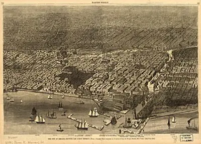 1874 the chicago fire of 1874 burns down 47 acres of the city de 07 14