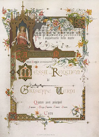 1874 verdis requiem was first performed at san marco in milan on 05 22