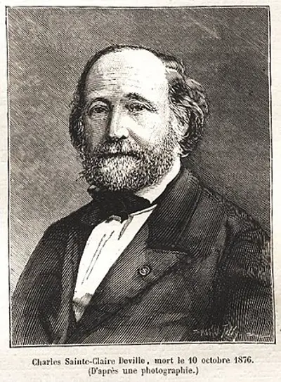 Charles Joseph Sainte-Claire Deville, French geologist and meteorologist (born 1814)