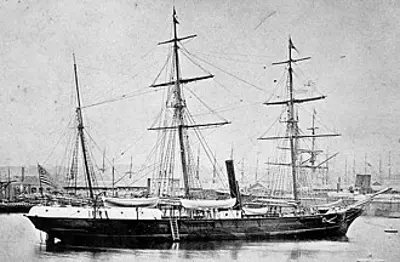 1881 the uss jeannette is crushed in an arctic ocean ice pack