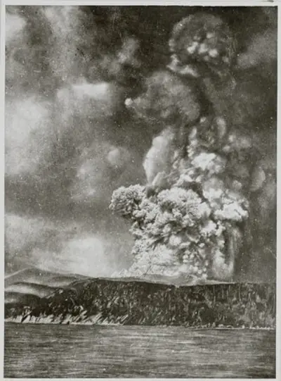 1883 the 1883 eruption of krakatoa begins its final paroxysmal 08 26