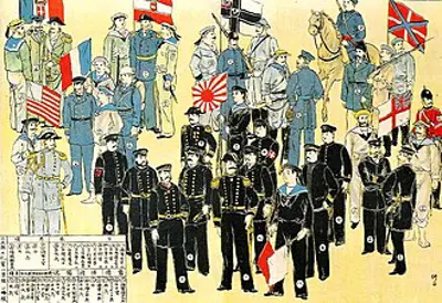 1900 armies of the eight nation alliance capture tientsin during 07 14