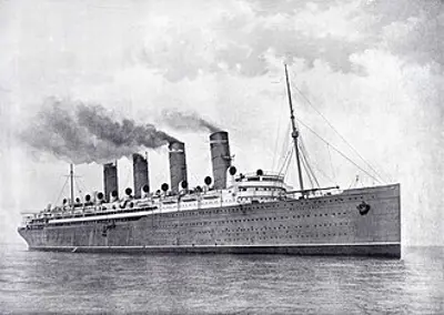 1909 the cunard lines rms mauretania makes a record breaking wes 09 30