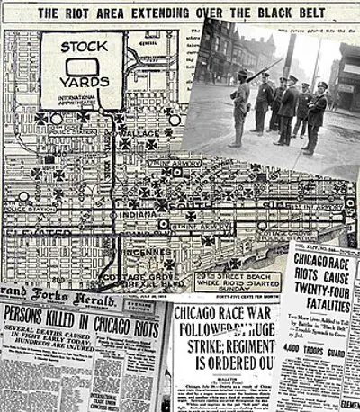 1919 the chicago race riot erupts after a racial incident occurre 07 27