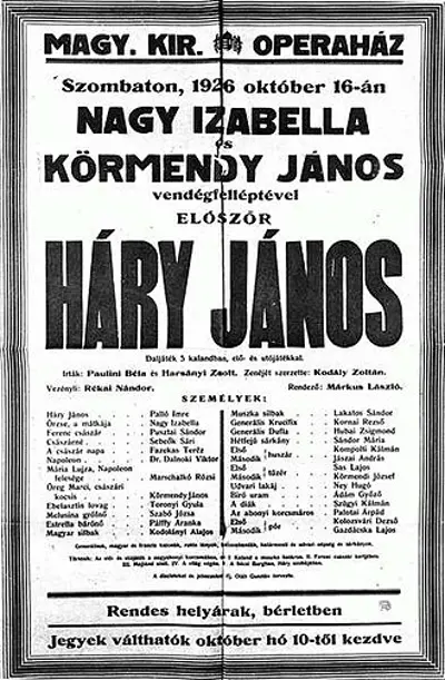 1926 hary janos poster pictured a hungarian folk opera by zolt 10 16