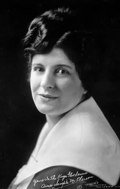 Pentecostal evangelist Aimee Semple McPherson (pictured) was reportedly kidnapped near Venice Beach in Los Angeles befor
