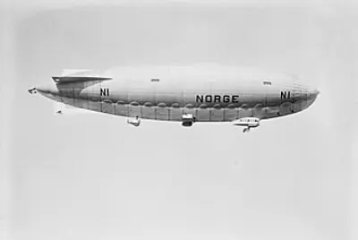 The Italian-built airship Norge becomes the first vessel to fly over the North Pole
