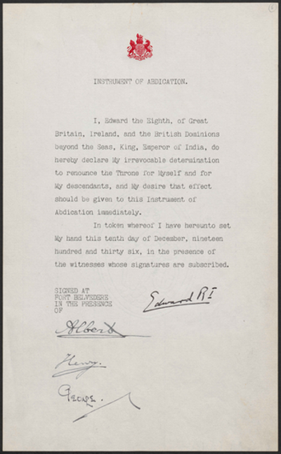 1936 abdication crisis mrs