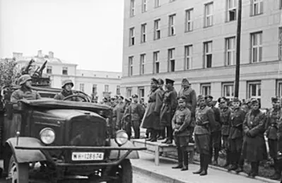 1939 a joint military parade by the troops of nazi germany and th 09 22
