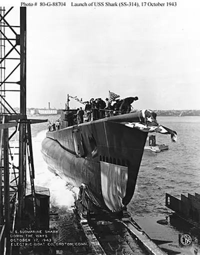 1944 world war ii the uss shark ss 314 was lost with all 87 ha 10 24