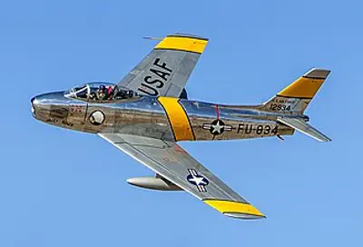 1948 the f 86 sabre sets the world aircraft speed record at 671 m 09 15