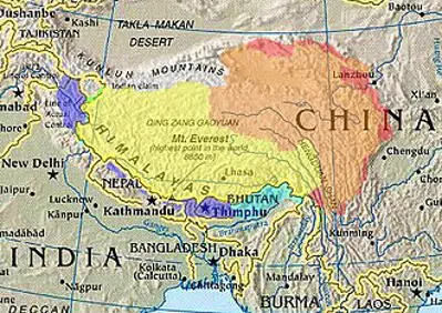 Tibetans sign the Seventeen Point Agreement with China