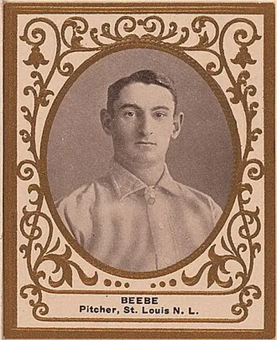 1957 fred beebe american baseball player and coach born 1880 10 30