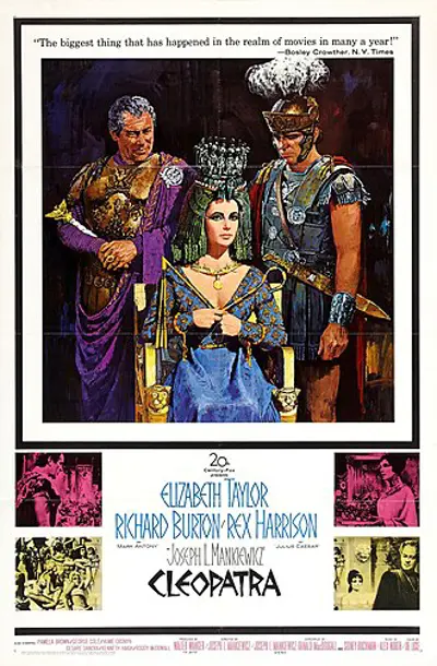 1963 the film cleopatra starring elizabeth taylor and richard bu 06 12