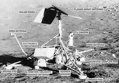 1966 surveyor program surveyor 1 lands in oceanus procellarum on 06 02