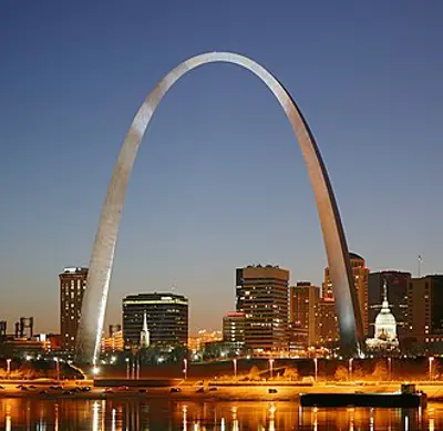 1968 the gateway arch in st. louis missouri is dedicated