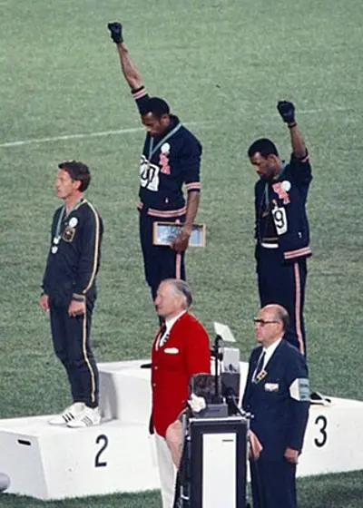1968 tommie smith and john carlos are ejected from the us olympic 10 16