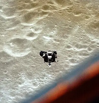 1969 apollo 10s lunar module flies within 8