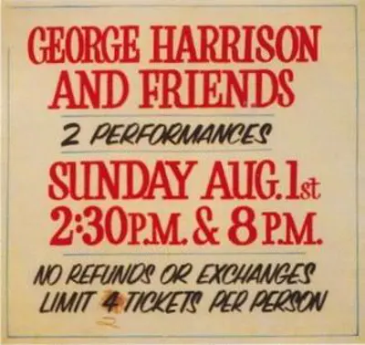 1971 the concert for bangladesh organized by former beatle georg 08 01
