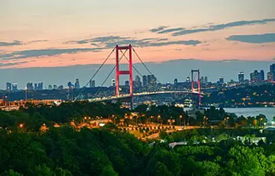 1973 the bosphorus bridge in turkey is completed connecting the 10 30