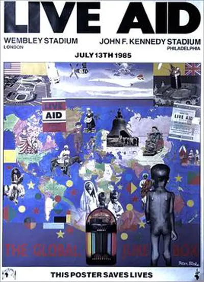 1985 the live aid benefit concert takes place in london and phila 07 13