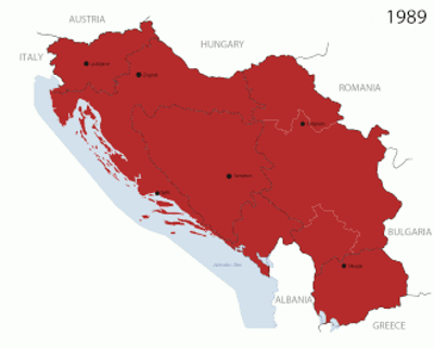 1991 breakup of yugoslavia with the local serb population boycot 05 19