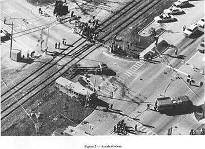 1995 a commuter train slams into a school bus in fox river grove 10 25