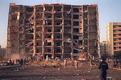 1996 the khobar towers bombing in saudi arabia kills 19 u.s