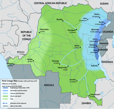 1997 the first congo war came to an end when laurent desire kabil 05 17