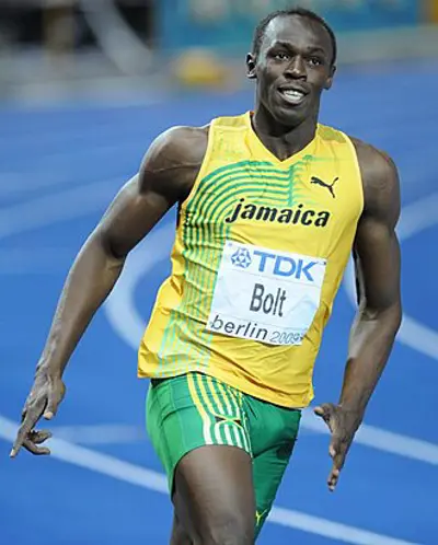 2008 usain bolt breaks the world record in the 100m sprint with 05 31