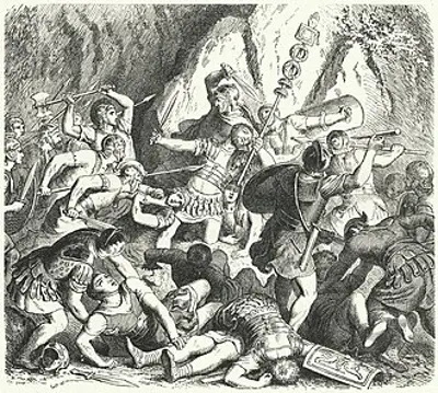 477 bc battle of the cremera as part of the romanetruscan wars
